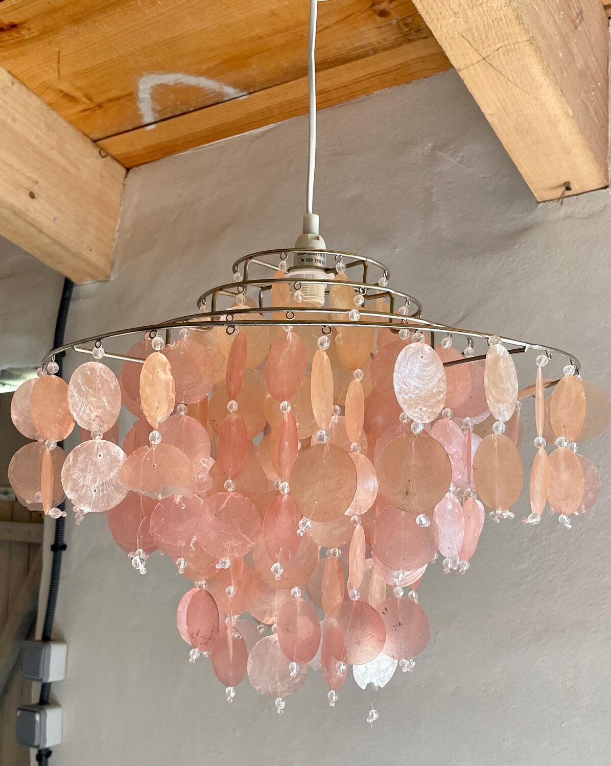 Mother-of-pearl chandelier