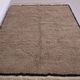 Taupe Handmade Moroccan Rug 177 x 219 cm - Berber Wool Rug - Bohemian Style