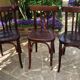 Set of three bistro chairs