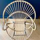 Paire de fauteuils corbeille en rotin - vers 1960.