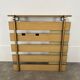 Teak wall coat rack and mirror, 60s, cloakroom