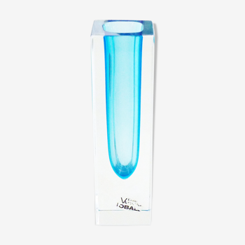 Vase Sommerso Murano turquoise