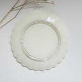 Set of 10 dessert plates flowers petals daisy Duralex Made in France 70s