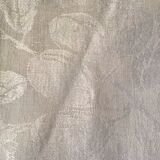 Square linen tablecloth marked RA