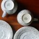 Bavaria, 2 coffee cups, 80s sandstone cups, West Germany