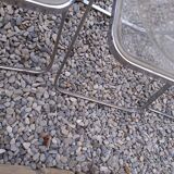 5 vintage 70'S chairs + Giancarlo Piretti Castelli support