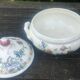 Large porcelain soup tureen from the Sarreguemines earthenware factory, Rouen model