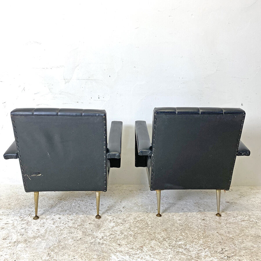 Paire de fauteuils vintage 60's