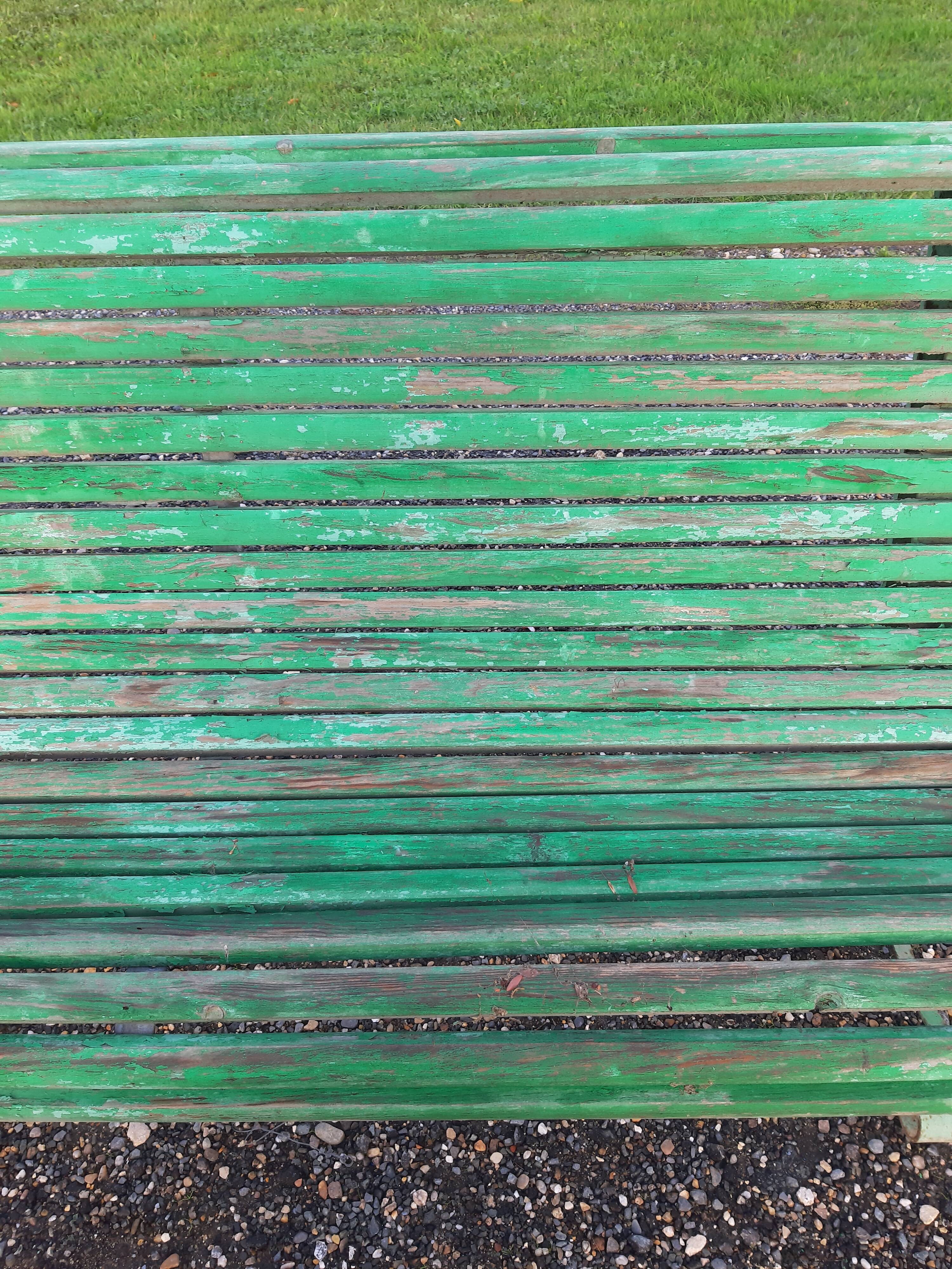 Banc 1900 en fer et bois