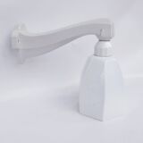 Decorative porcelain and glass wall lamp