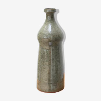 Vase bouteille en grès, années 70