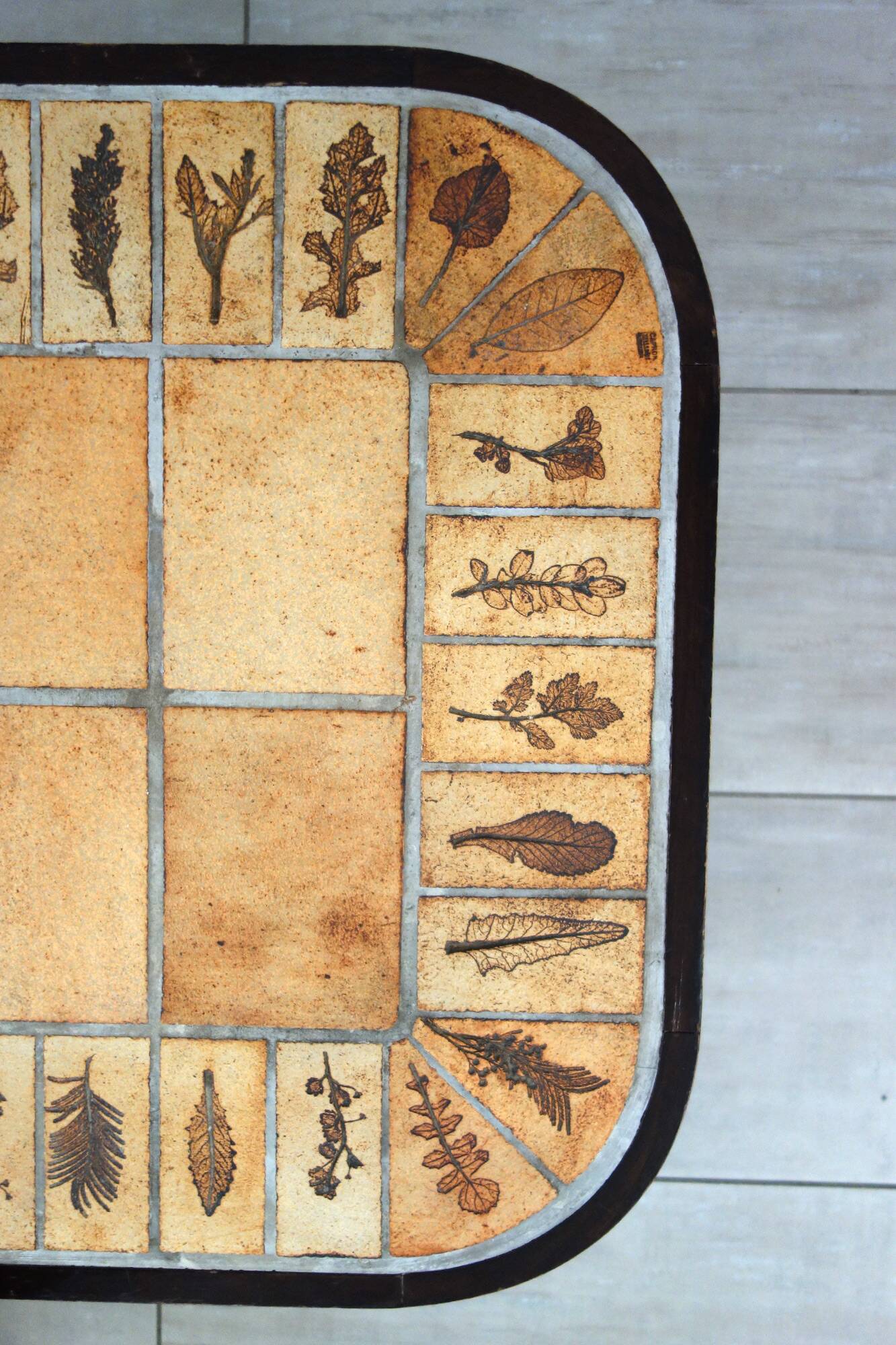 Herbarium Coffee Table by Roger Capron, Vallauris, 1970s