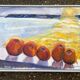 Vintage Expressionists Oil on Canvas with Apples, Signed by Bengt Anders