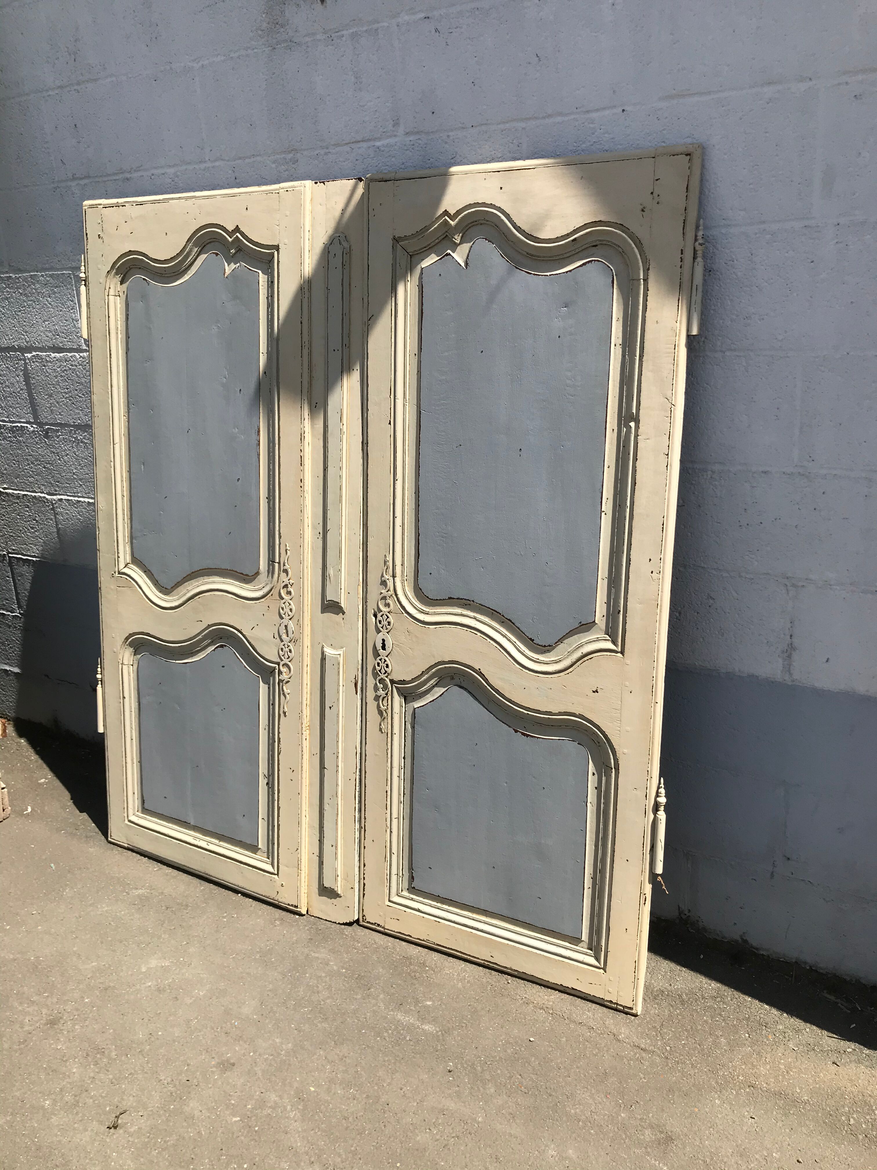 Series of two 18th century oak closets