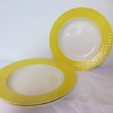 3 deep plates from Digoin Sarreguemines