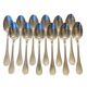 Christofle house model pearls 12 large table spoons