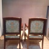 Paire de fauteuils Restauration en acajou