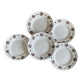 5 plates Hamage and Moulin des Loups