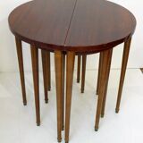 Set de 4 tables gigognes en bois