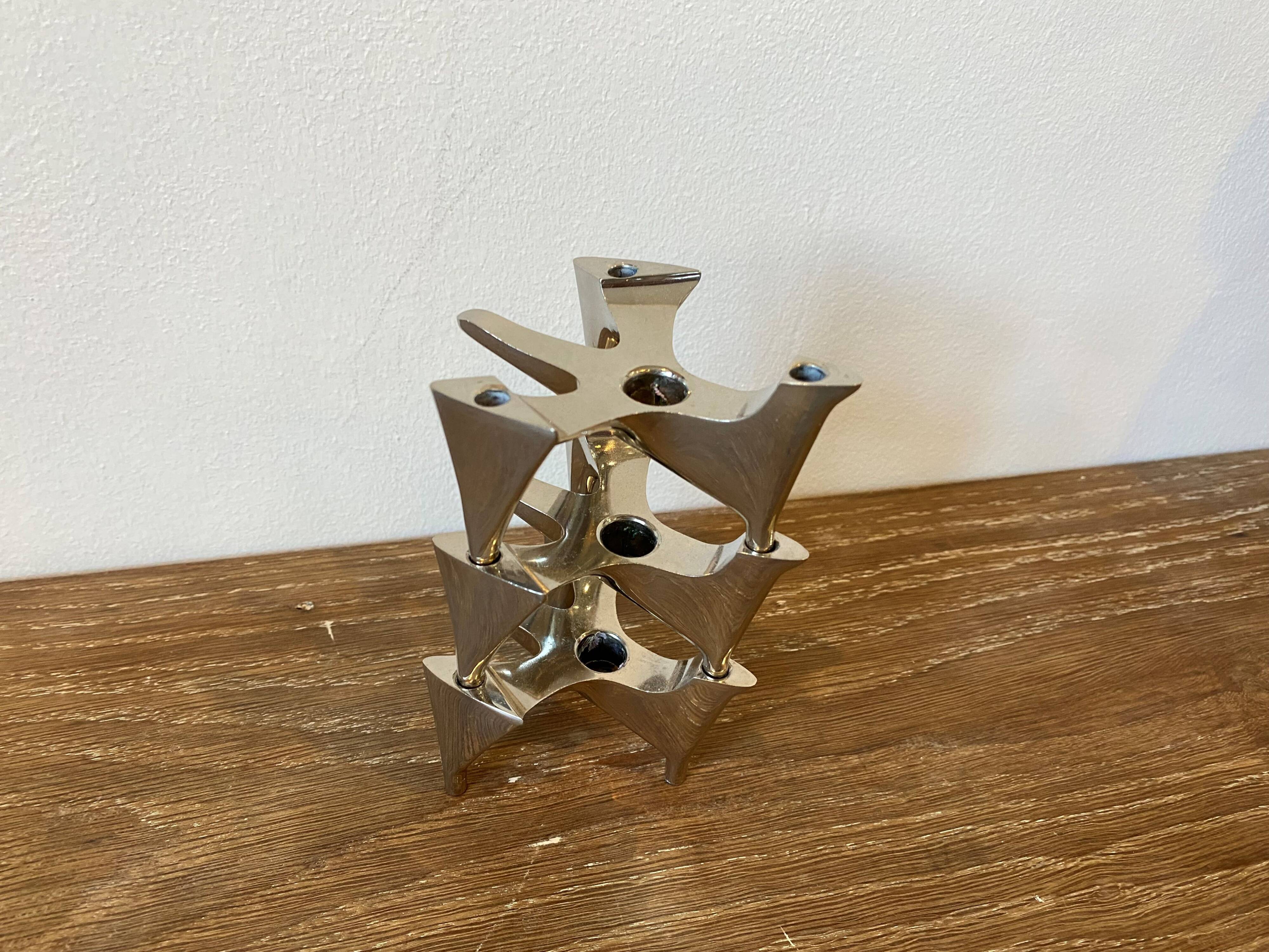 3 modular Vogelflug Hammonia candlesticks, 1970