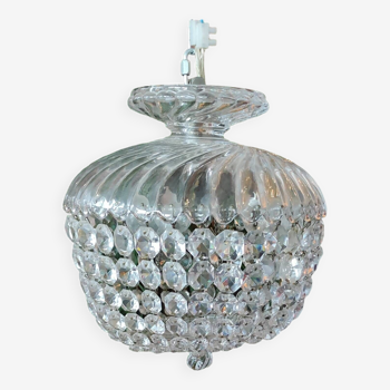 Old Baccarat crystal pendant chandelier