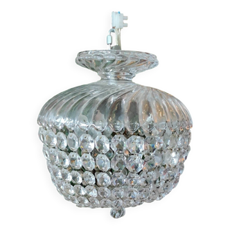 Old Baccarat crystal pendant chandelier