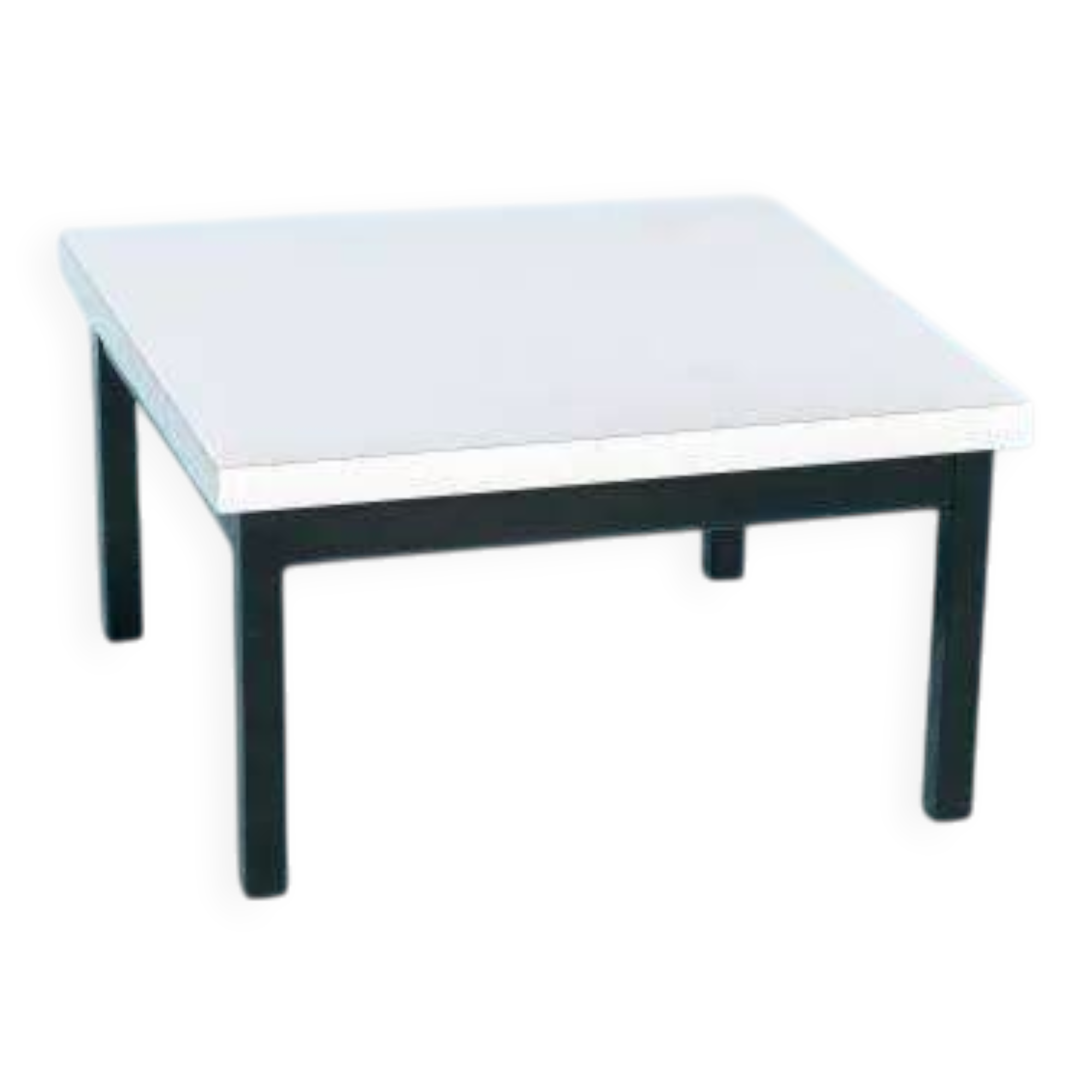 80s Memphis style coffee table, black and white side table.