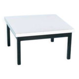 80s Memphis style coffee table, black and white side table.