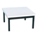 80s Memphis style coffee table, black and white side table.
