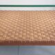 Table basse en rotin & hêtre 1960 vintage