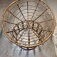 Fauteuil Papasan en rotin + grand coussin 130 cm