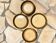 Pair of flat and deep plates in antique stoneware