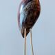 Blue heron of the 60s-70s in brass and rosewood and teak
