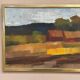 Original Swedish Oil on Canvas – "Landscape" by Olle Rhönnstad – Signed – Vintage and Framed – 43 × 35 cm (16.9" × 13.8")