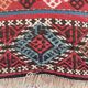 Antique Turkish Kilim Rug shabby vintage old wool country home Kelim 95x93cm