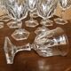 12 crystal water glasses Chaumont model