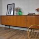Scandinavian teak and metal sideboard