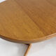 Vintage Danish round extendable dining table 1960s