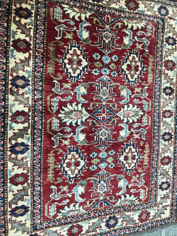 Carpet vintage Chobi Afghan done hand 92 X 116 CM