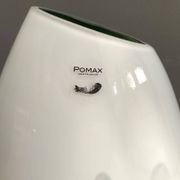 White and Green glass vase by Pomax Hom collection