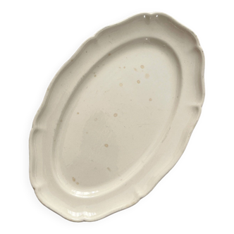 Villeroy and Boch ivory earthenware scalloped oval dish
