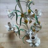 Vintage chandelier painted flower sheet