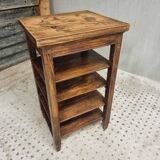 Antique side table shelving unit etagere wood