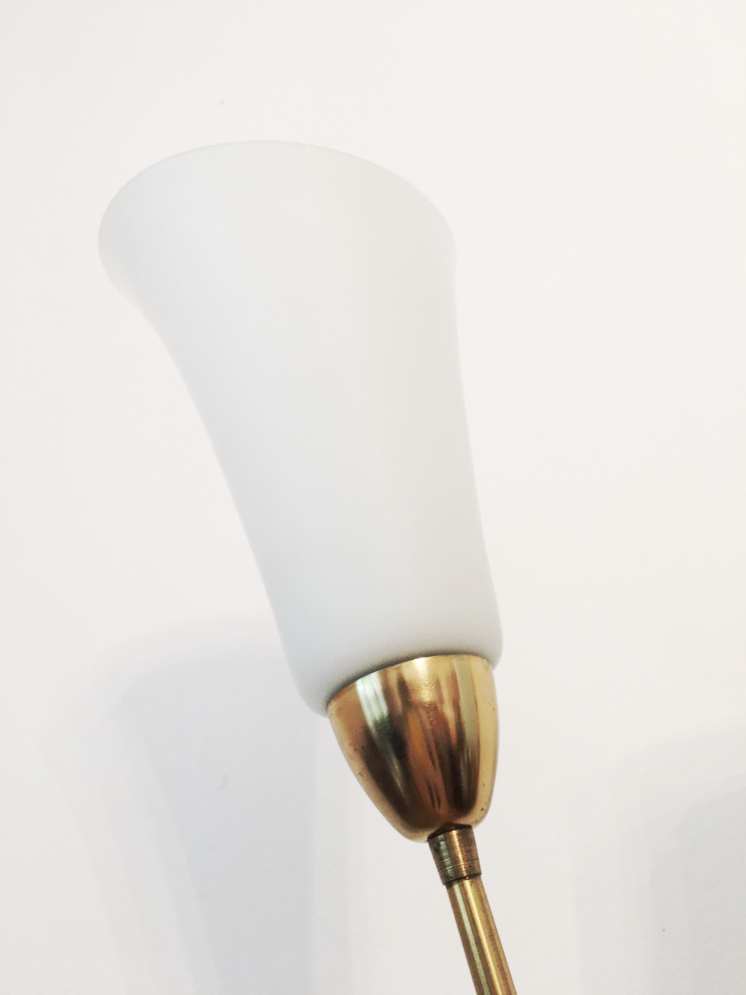 Rare Mid-century White Flower Floor Lamp by Zukov - 1960
