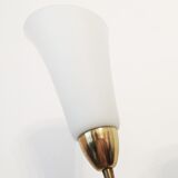 Rare Mid-century White Flower Floor Lamp by Zukov - 1960