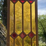 Vitaril, Wood and glass panel, 41X193.5