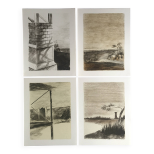 Lot de 4 lithographies - 1978
