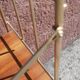 Etagère scandinave string, sur pied (ou mural) bois/ métal doré