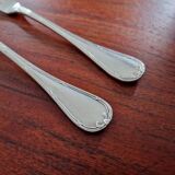 Christofle - Set of 2 fish knives, Rubans croisés model, in silver-plated metal