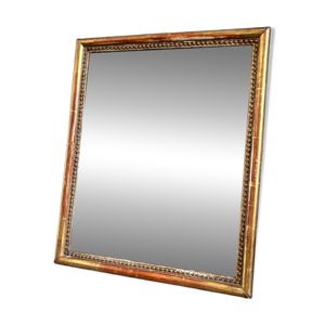 Miroir en bois et stuc